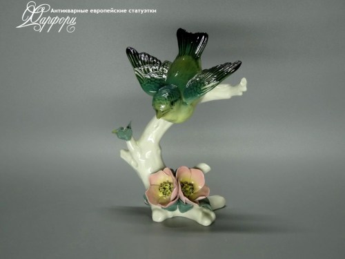 Купить фарфоровые статуэтки KARL ENS, Лазоревка и розовый куст, Германия